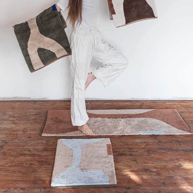 Mette Ditmer - Figura Teppich | 80 x 50 cm / sand