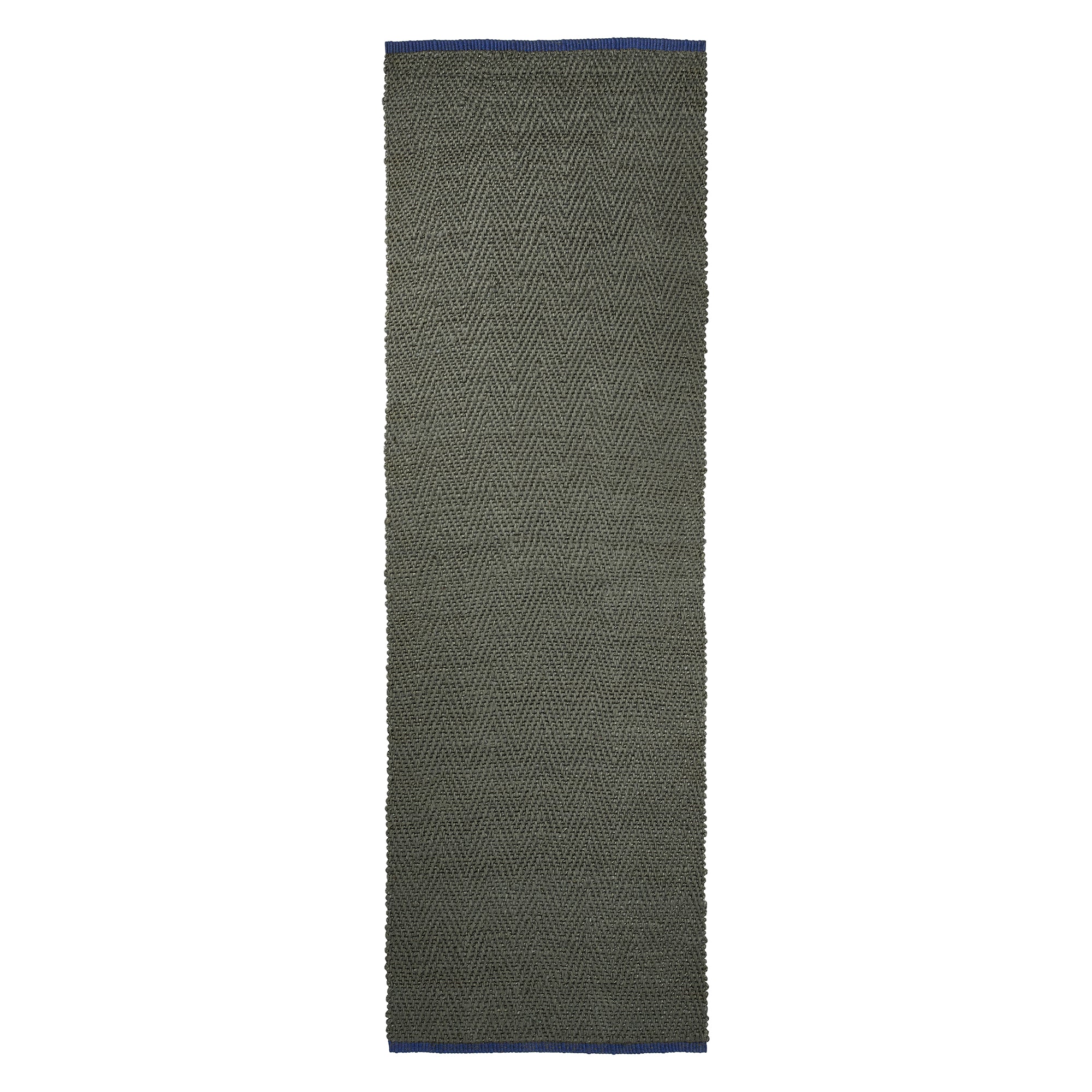 Mette Ditmer - Notes Juteteppich | 80 x 245 cm / dark olive