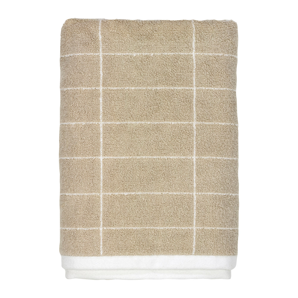 Mette Ditmer - Tile Badetuch | sand/off-white