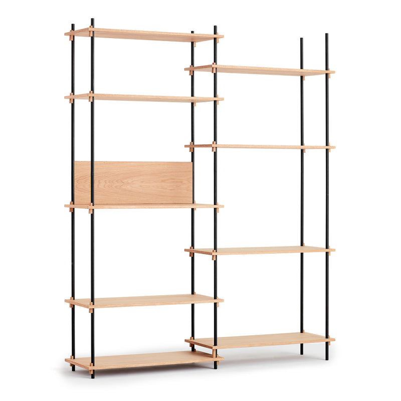 Moebe - Shelving System | Eiche geölt / Tall Double / schwarz