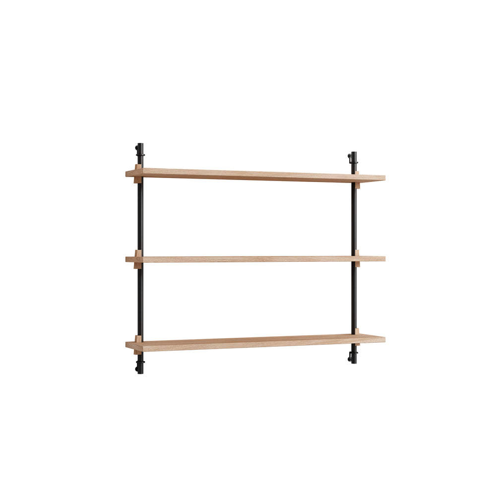 Moebe - Wall Shelving System | Eiche geölt  / schwarz