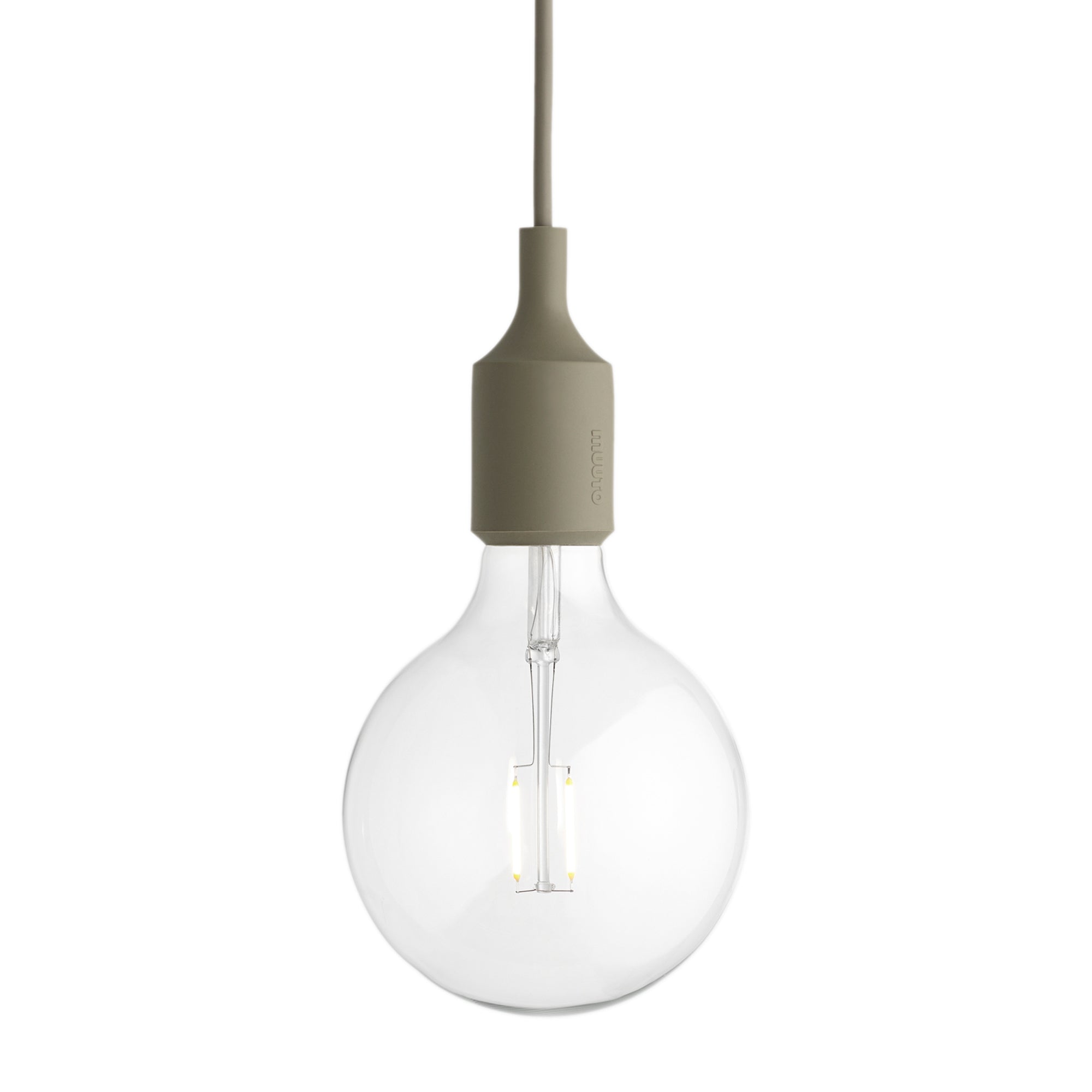 Muuto - Pendelleuchte E27-Socket LED | olivegrün