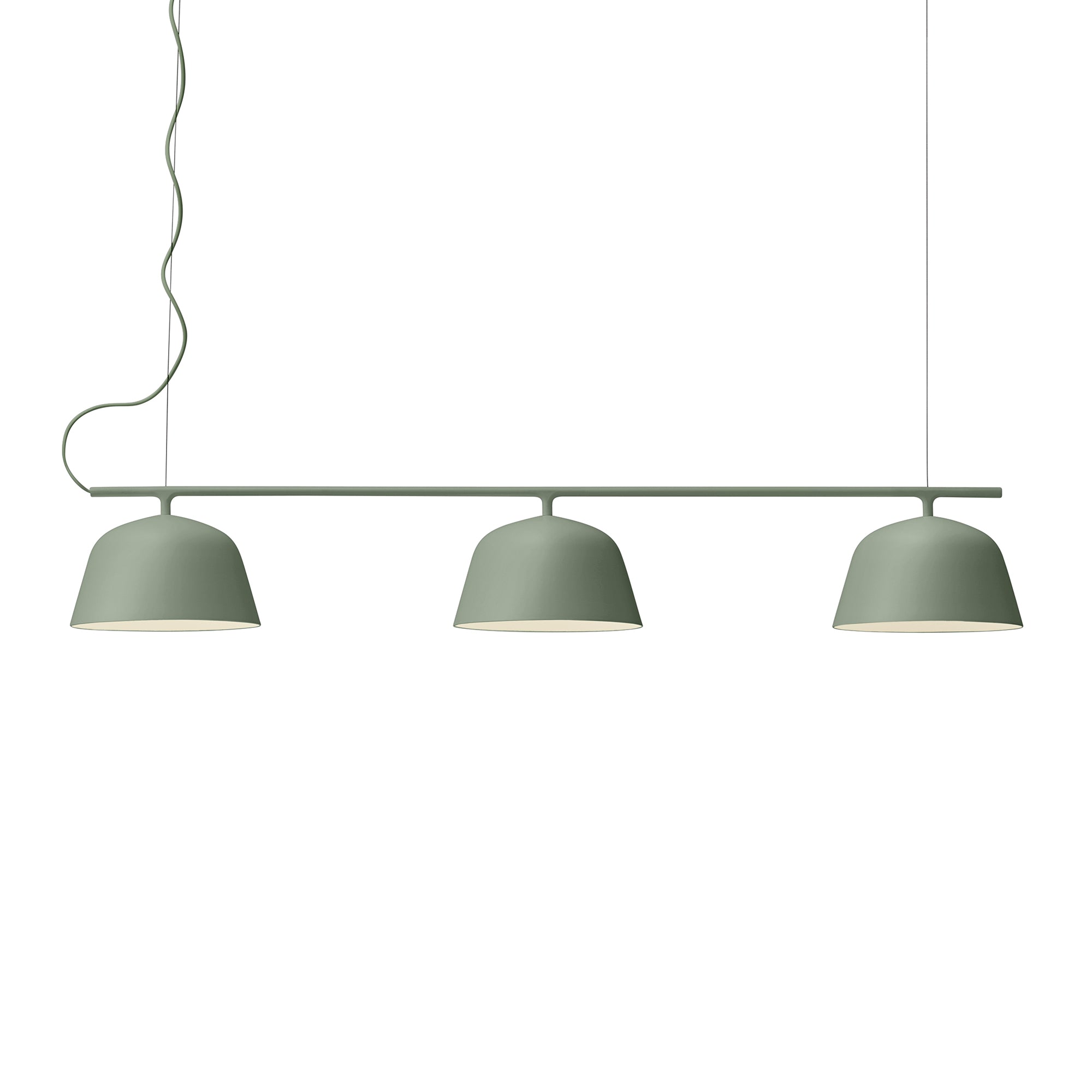 Muuto - Ambit Rail Pendelleuchte | nebelgrün