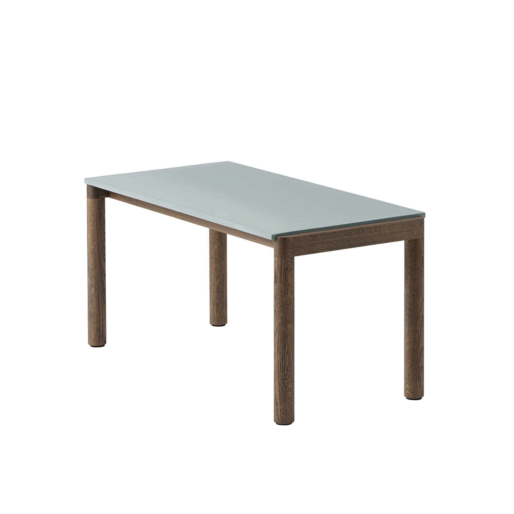 Muuto - Couple Couchtisch | 1 Plain / 84 x 40 cm / Eiche dunkel geölt/hellblau