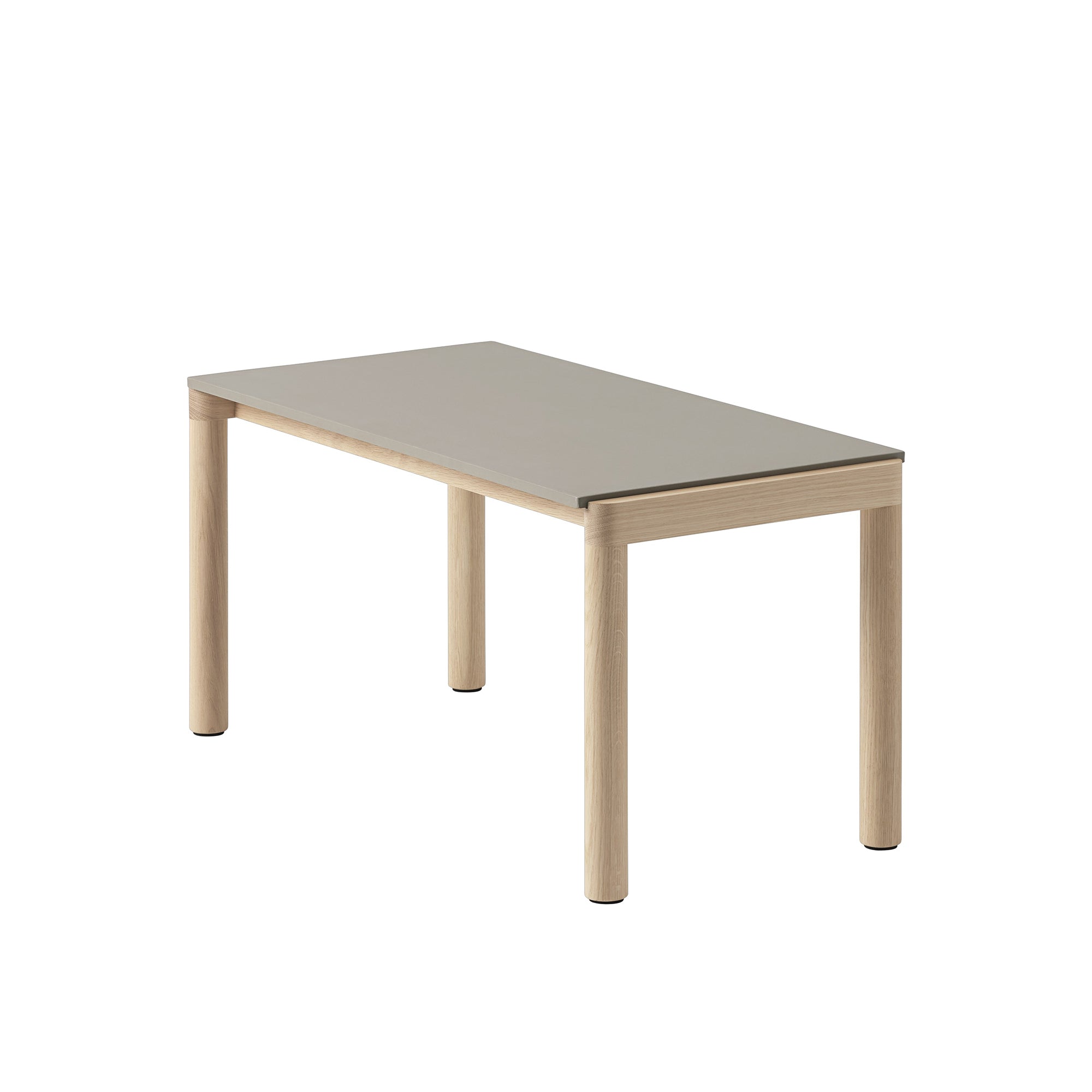 Muuto - Couple Couchtisch | 1 Plain / 84 x 40 cm / Eiche/taupe