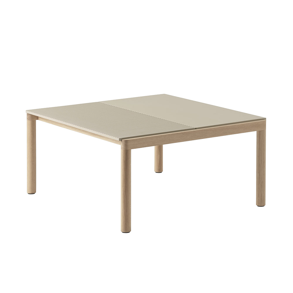 Muuto - Couple Couchtisch | 1 Plain / 84 x 80 cm / Eiche/sand