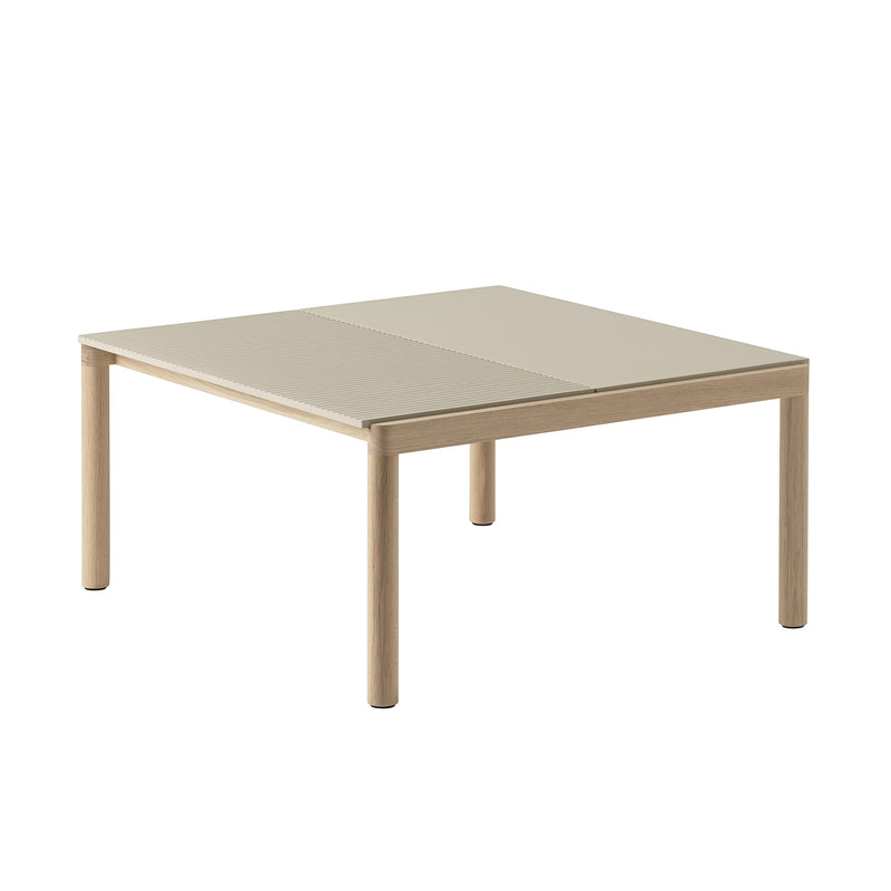 Muuto - Couple Couchtisch | 1 Plain / 84 x 80 cm / Eiche/sand