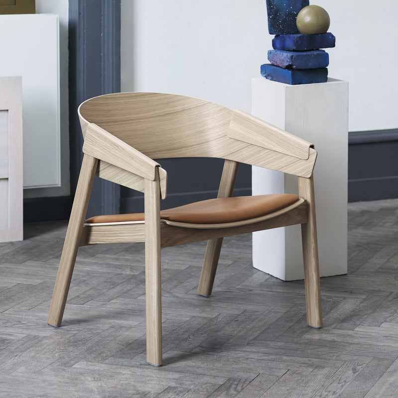 Muuto - Cover Lounge Chair | Leder cognac