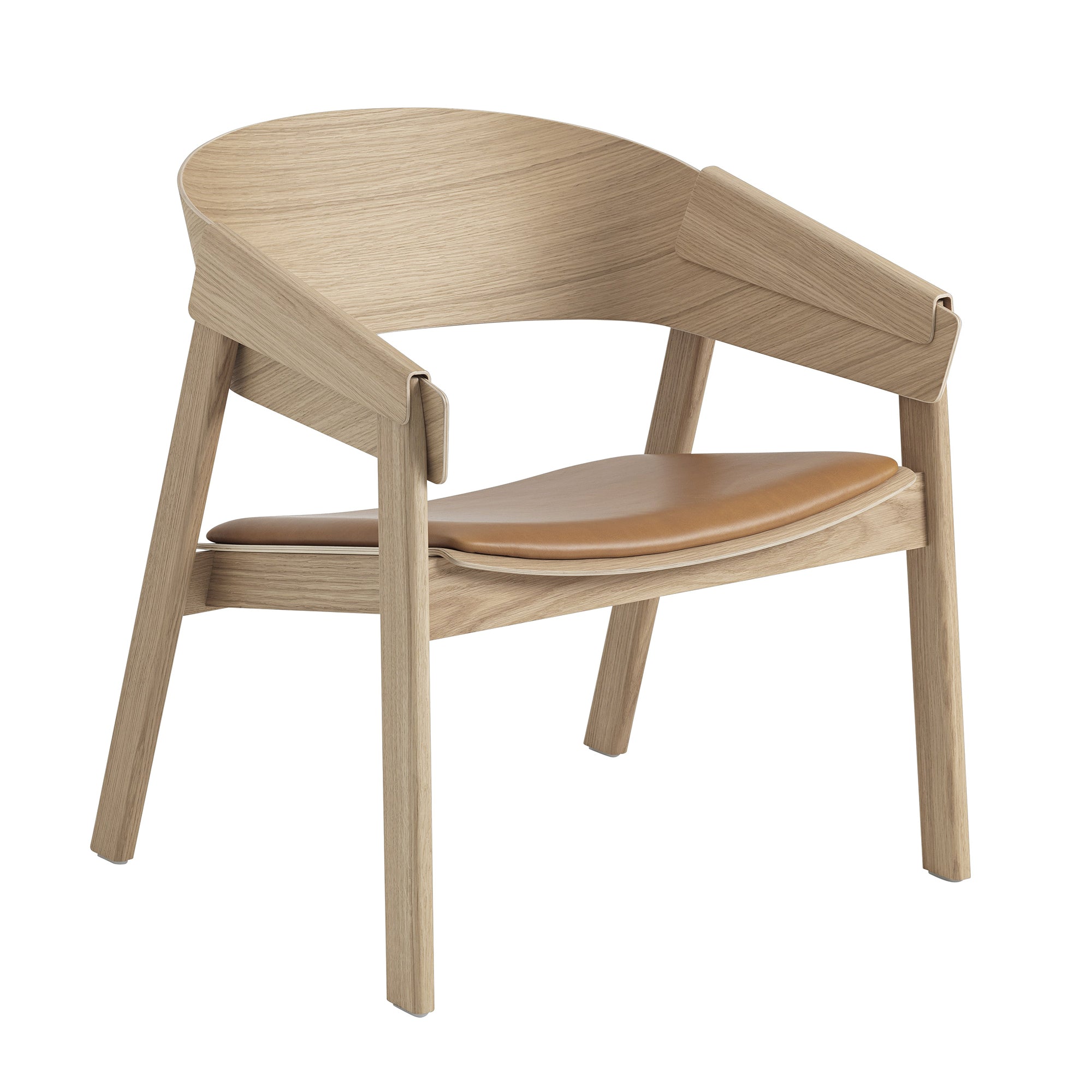 Muuto - Cover Lounge Chair | Leder cognac