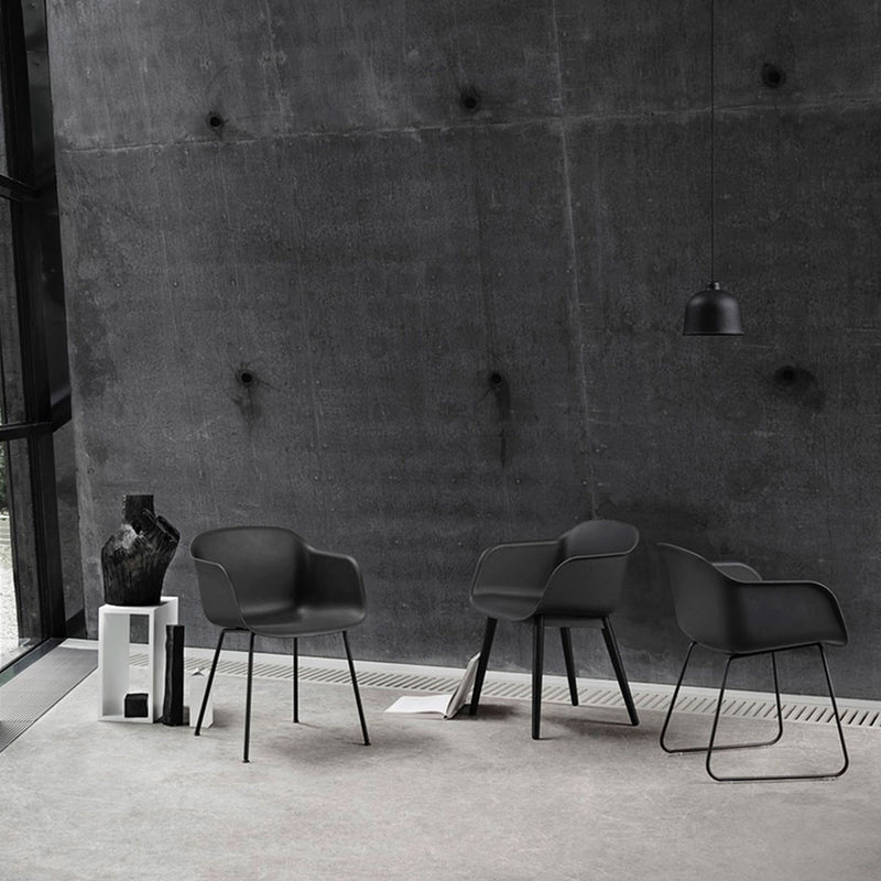 Muuto - Fiber Armchair Sled Base | schwarz / schwarz