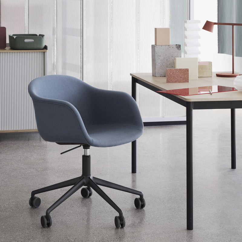 Muuto - Fiber Büro-Armlehnstuhl Swivel Base