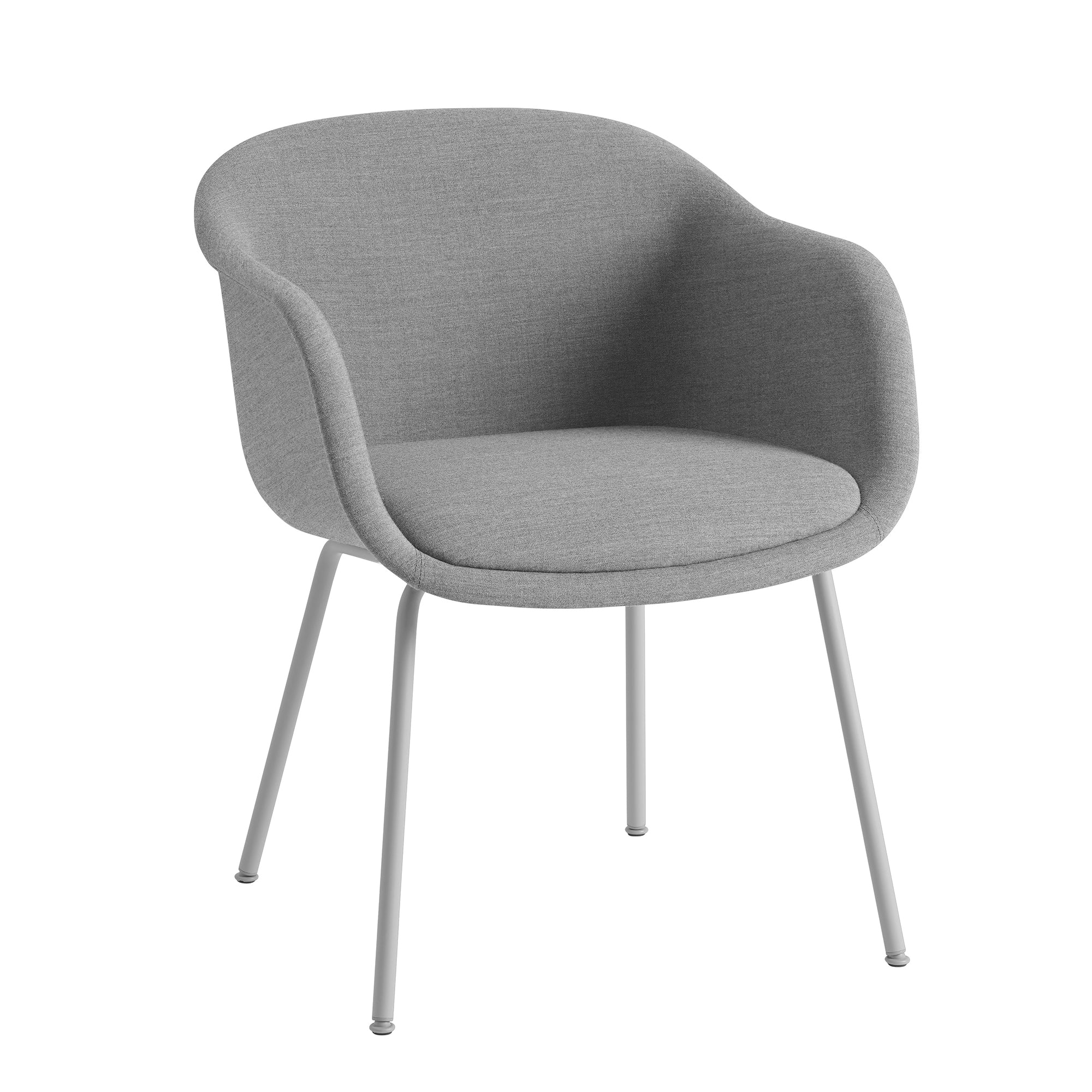 Muuto - Fiber Conference Armlehnstuhl | Kvadrat Remix 3 grau (133) / grau