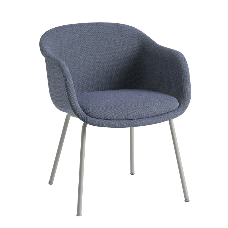 Muuto - Fiber Conference Armlehnstuhl | Sabi blau (631) / grau