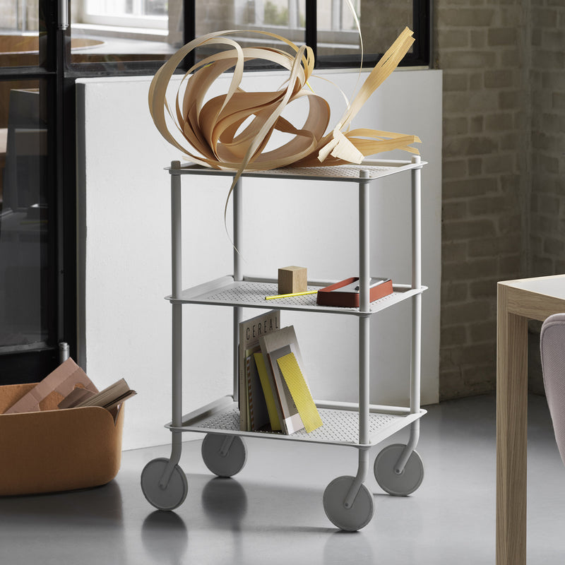Muuto - Flow Beistellwagen | 3 Etagen / grau