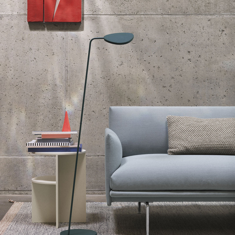 Muuto - Leaf LED-Stehleuchte | dunkelgrün