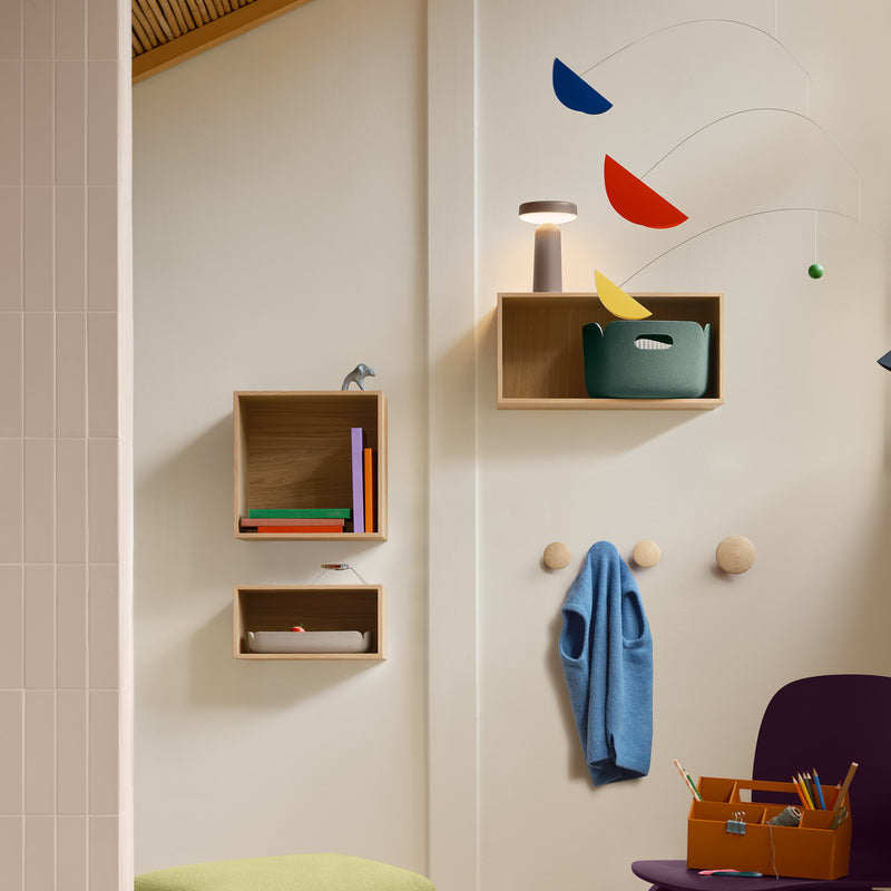 Muuto - Mini Stacked System Regalmodul | small / Eiche
