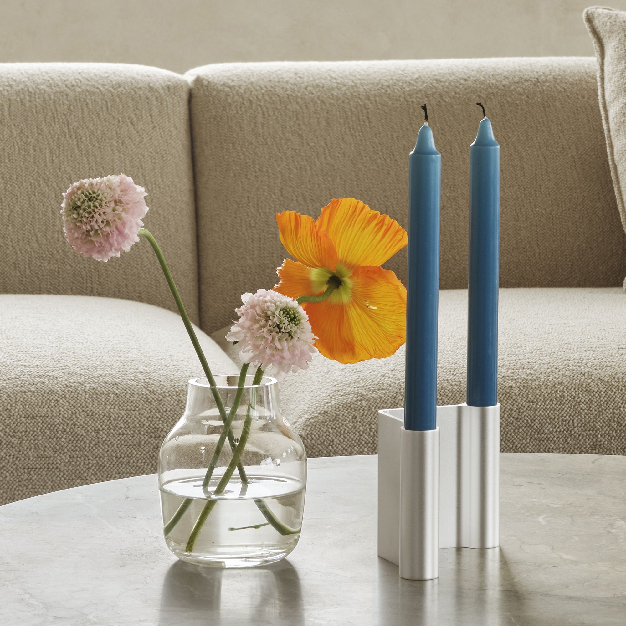 Muuto - Pair Kerzenhalter | H 11 cm / Aluminium poliert