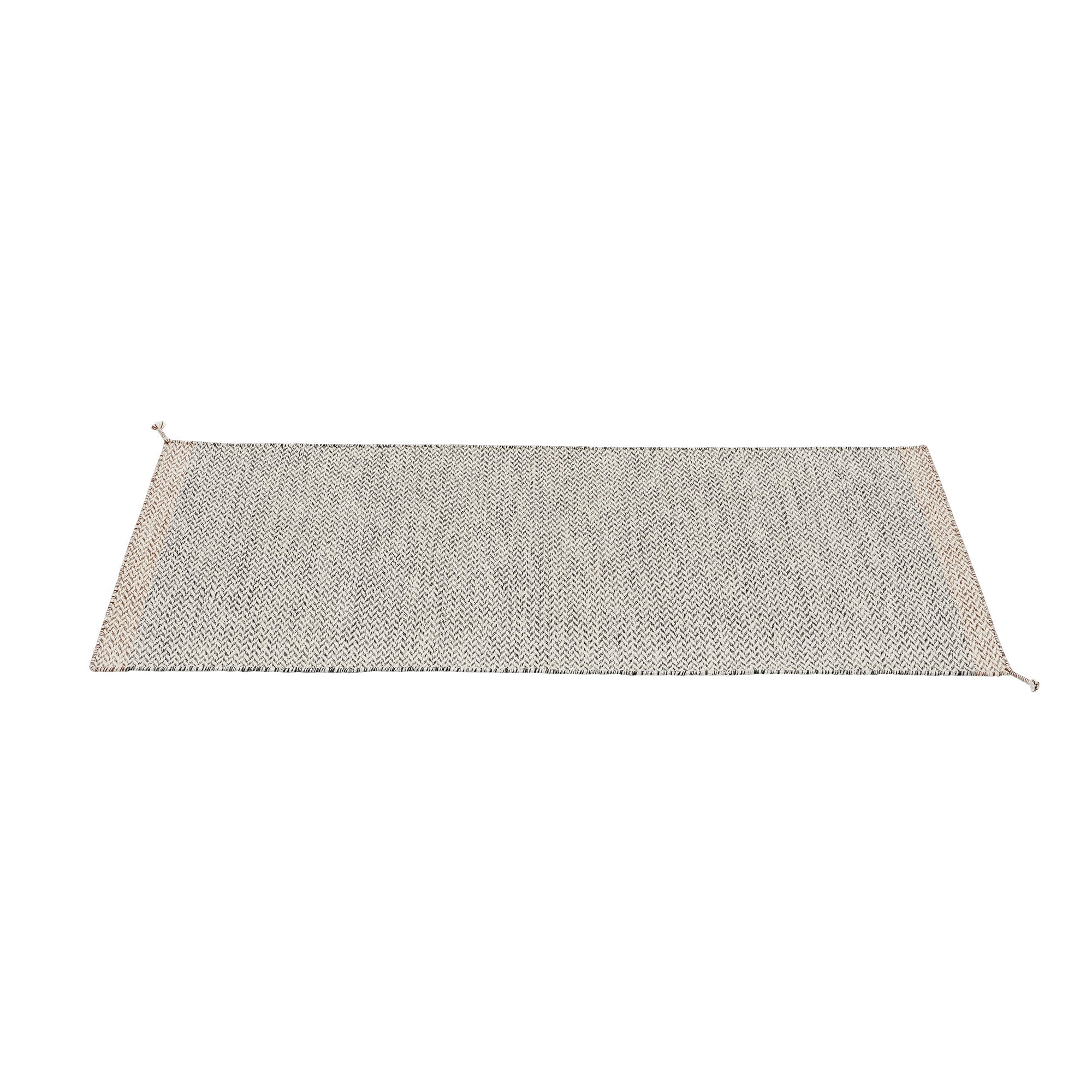 Muuto - Ply Outdoor Rug | 80 x 200 cm / schwarz/weiß