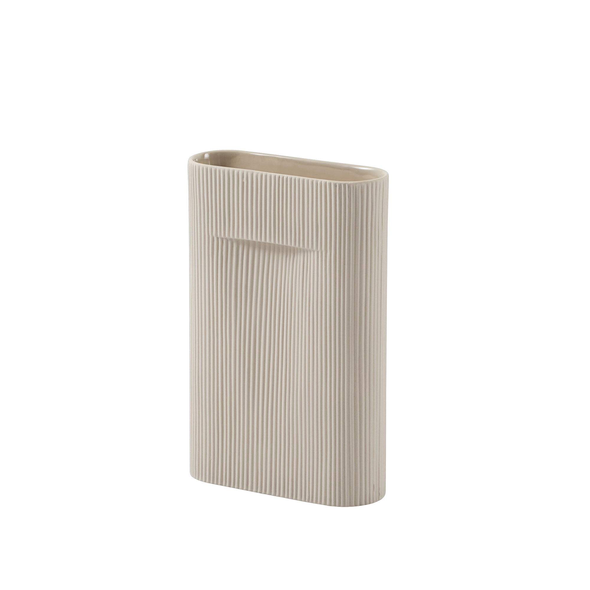 Muuto - Ridge Vase | H 35 cm / beige