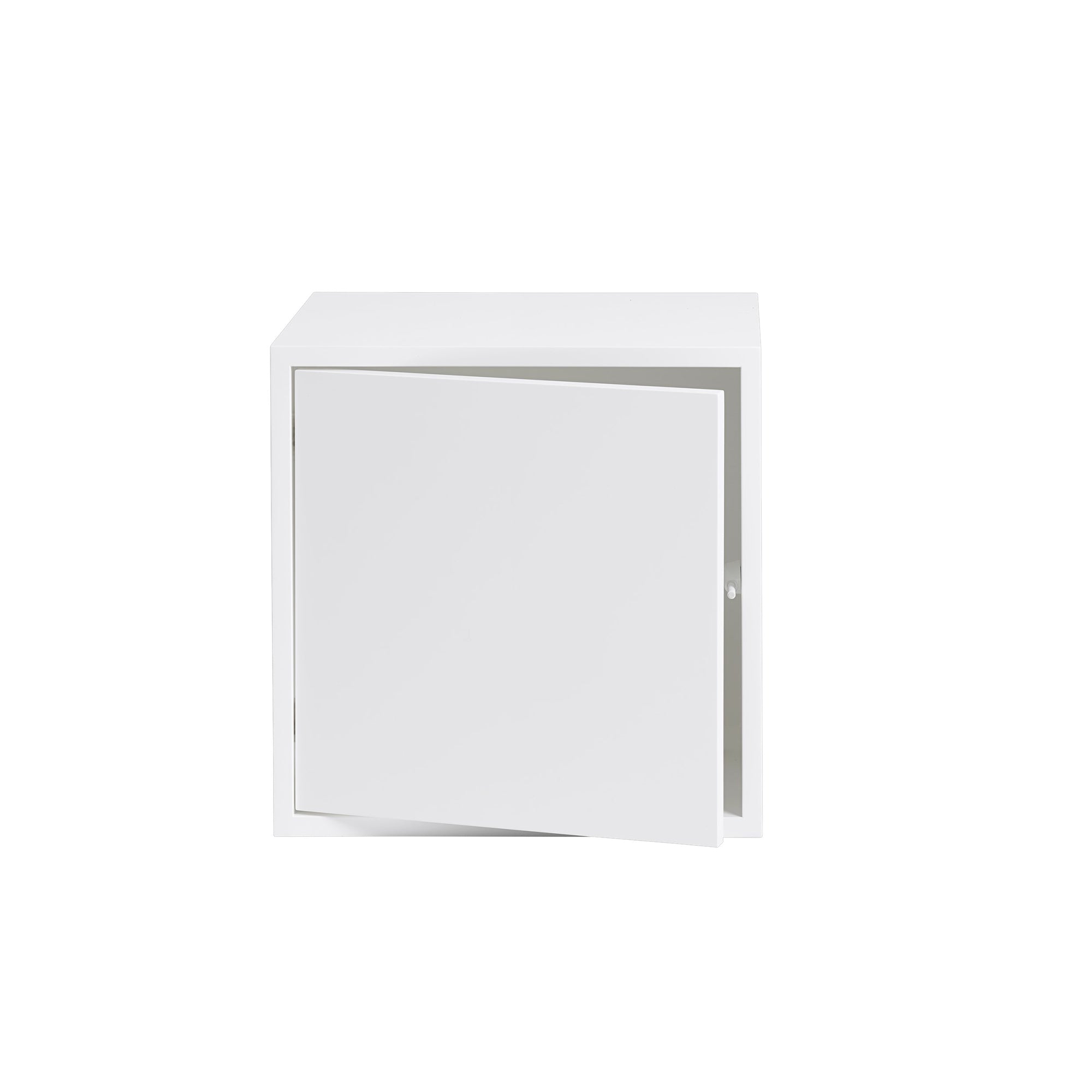 Muuto - Stacked Regalmodul mit Tür | weiß
