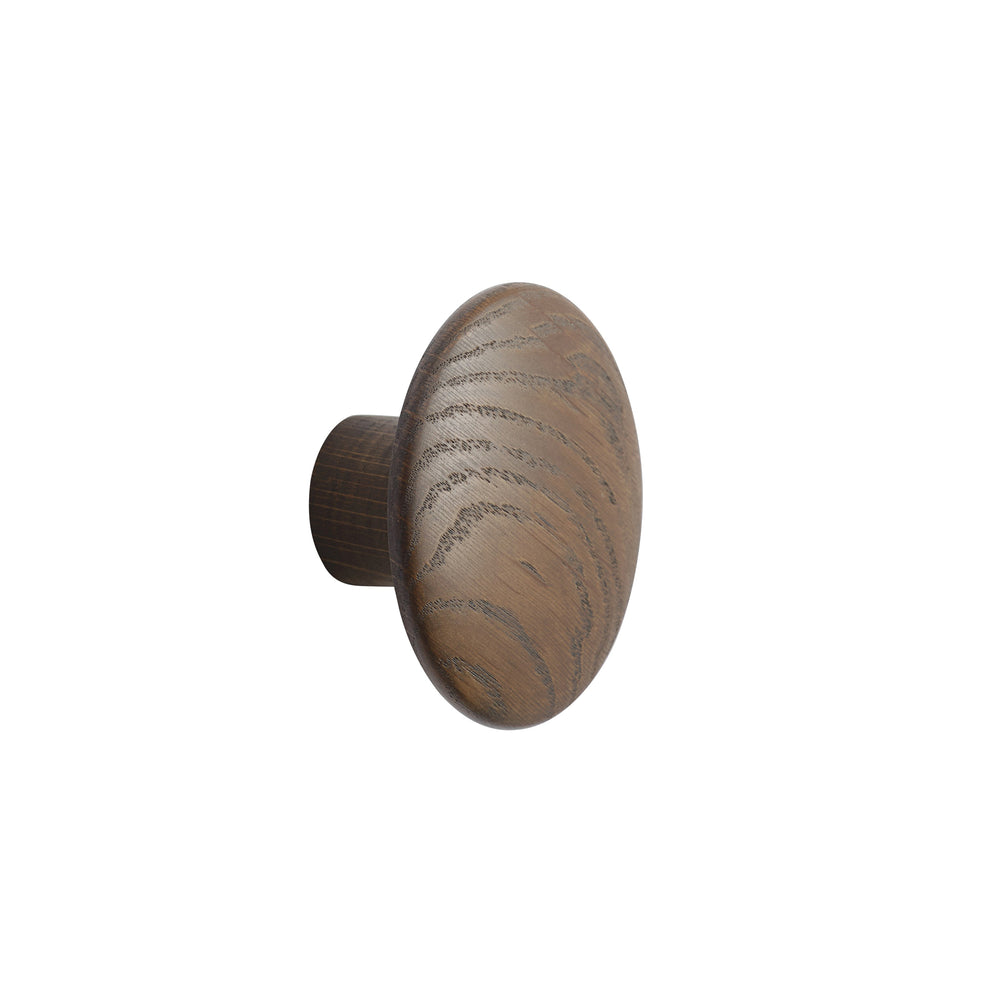 Muuto - Wandhaken "The Dots Wood"  | S / dunkelbraun