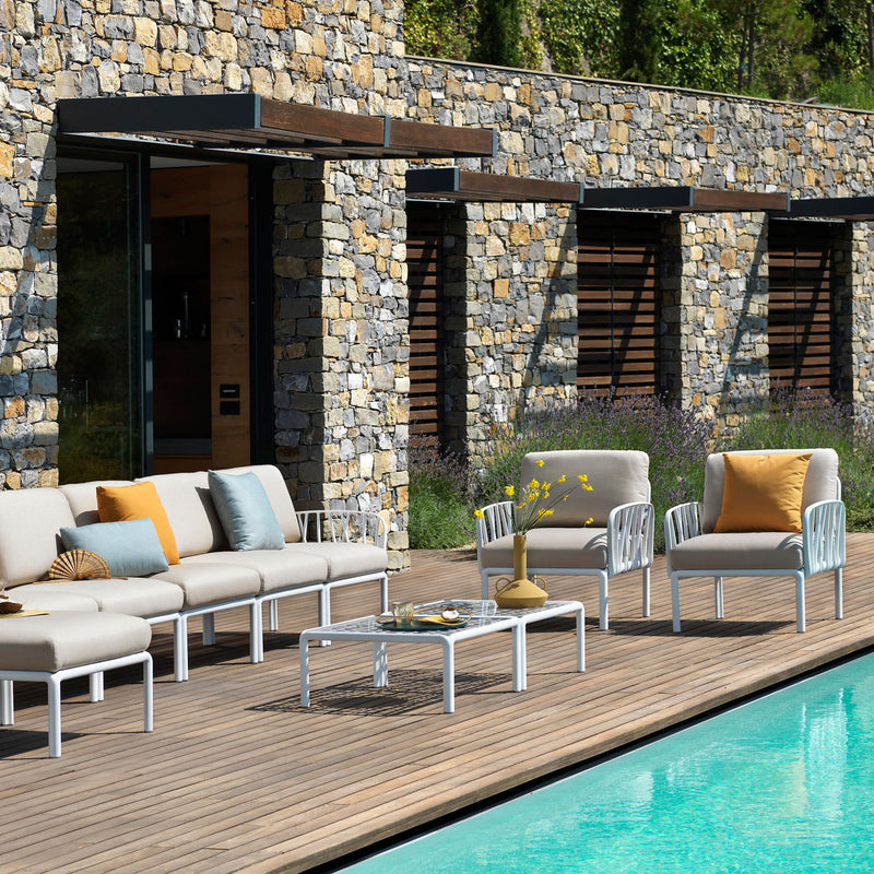Nardi - Komodo Poltrona Sessel + Komodo Gartentisch 70 x 70 cm