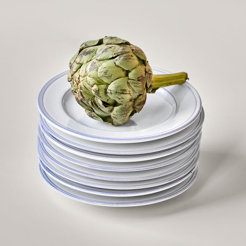 Nicolas Vahé - Bistro Teller | 2er-Set / Ø 21 cm / blau/weiß