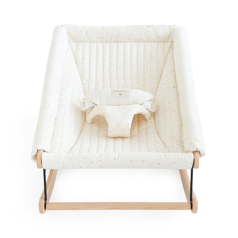 Nobodinoz - Growing Green Babywippe mit Polster