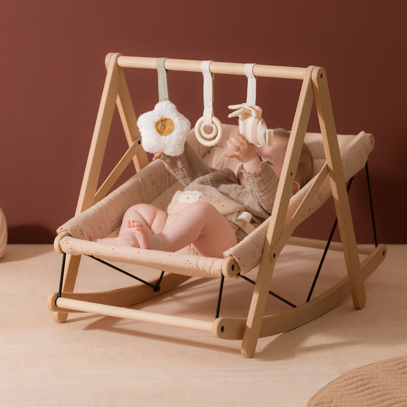 Nobodinoz - Growing Green Babywippe mit Polster