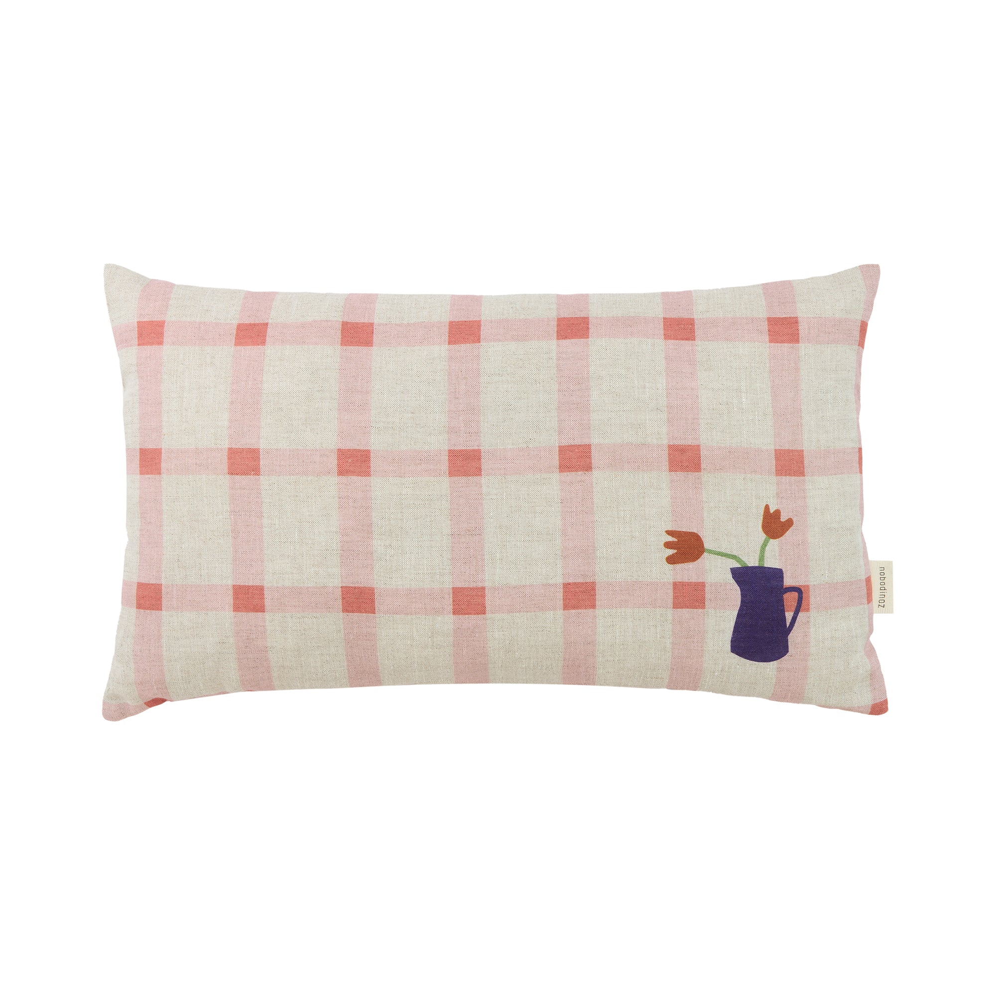Nobodinoz - Vibes Kissen | 44 x 25 cm / tulpen,pink
