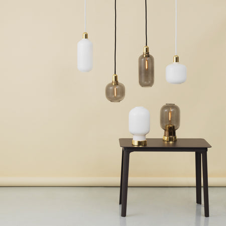 Normann Copenhagen - Amp Pendelleuchte | L / rauch/messing