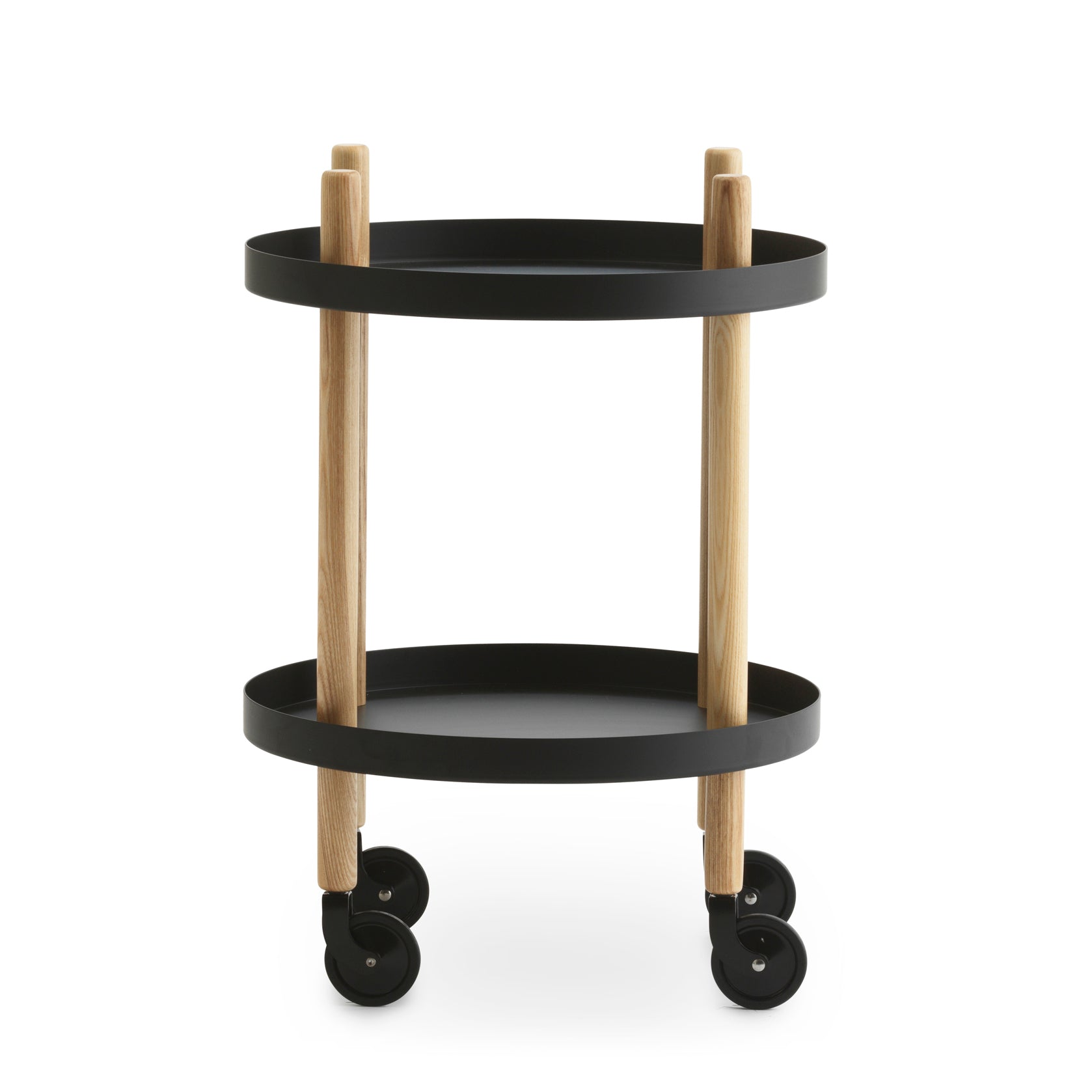 Normann Copenhagen - Block Beistellwagen rund | schwarz