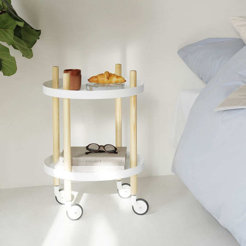Normann Copenhagen - Block Beistellwagen rund