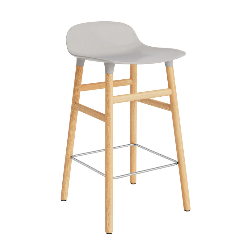 Normann Copenhagen - Form Barhocker 65 (Holz) | 65 cm / grau / EIche