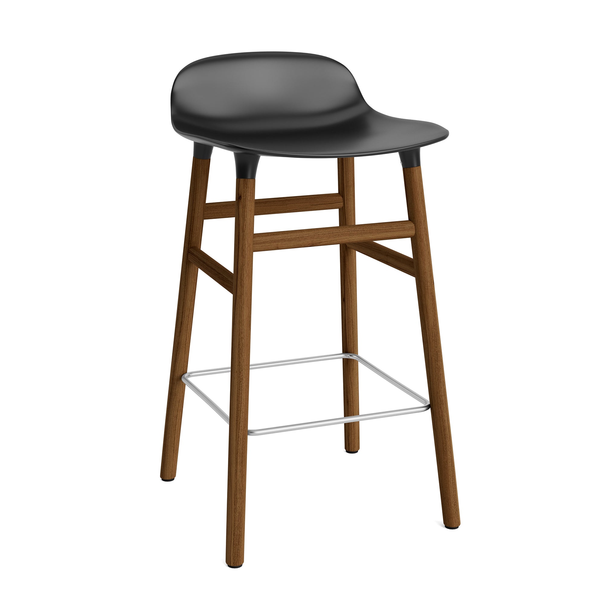 Normann Copenhagen - Form Barhocker 65 (Holz) | 65 cm / schwarz / Walnuss