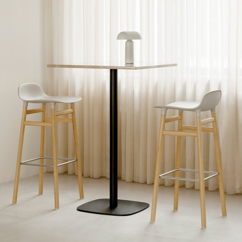Normann Copenhagen - Form Barhocker 65 (Holz) | 65 cm / grau / EIche