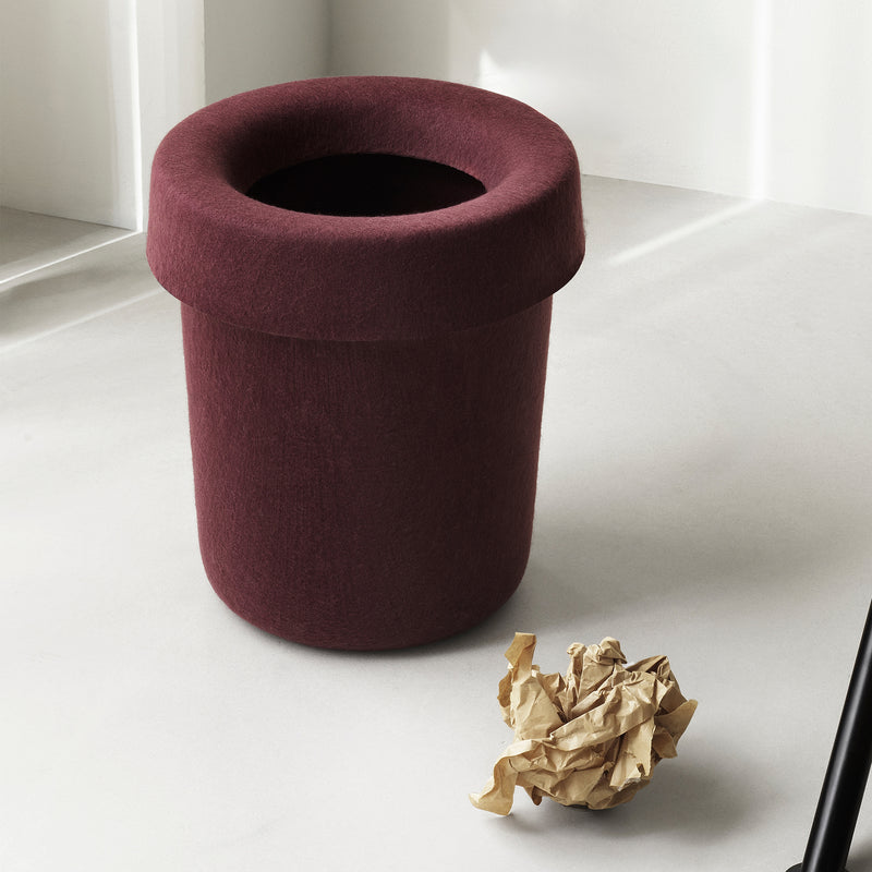 Normann Copenhagen - Hide Büroabfalleimer | burgundy
