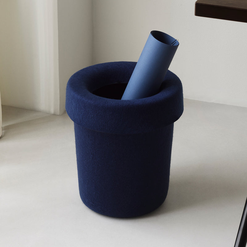 Normann Copenhagen - Hide Büroabfalleimer | dunkelblau