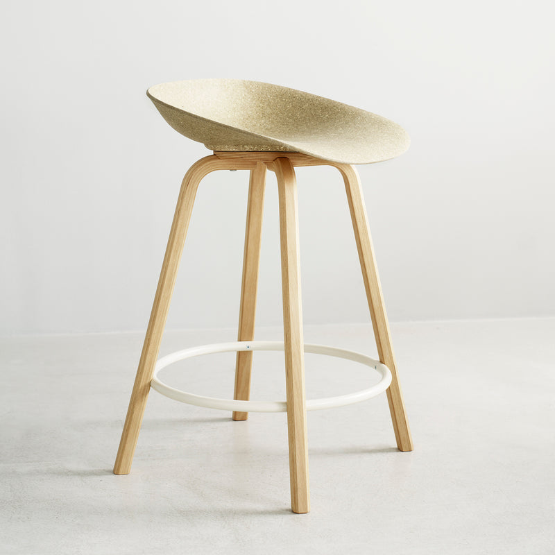 Normann Copenhagen - Mat Barhocker | Fußstütze cream / H 65 cm / hemp