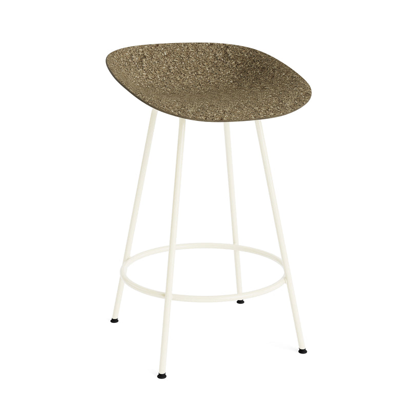 Normann Copenhagen - Mat Barhocker Stahl | H 65 cm / seaweed / cream