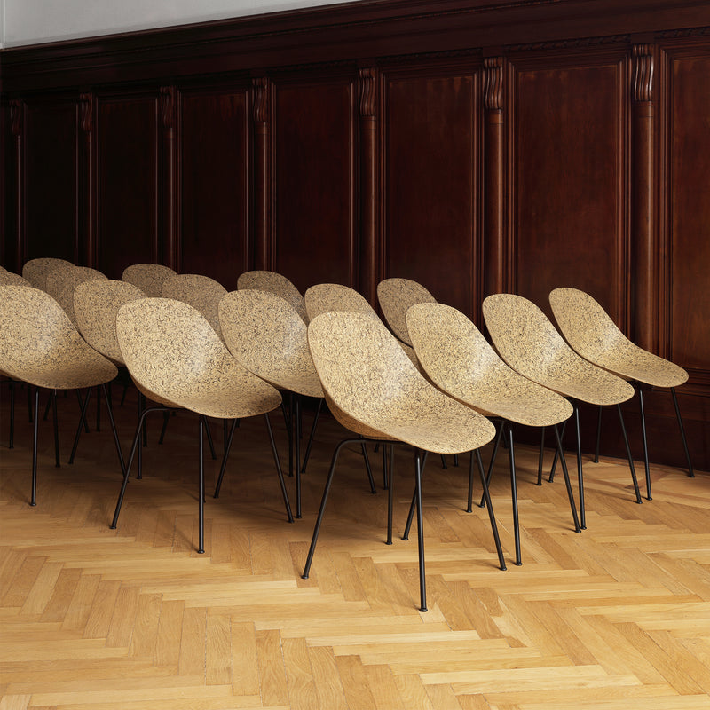Normann Copenhagen - Mat Stuhl Stahl | Hemp / schwarz