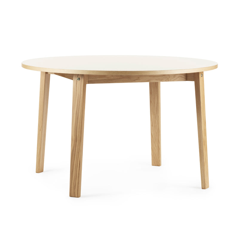 Normann Copenhagen - Slice Esstisch Ø 120 cm | Ø 120 x H 74 cm / Eiche / creme (4157)