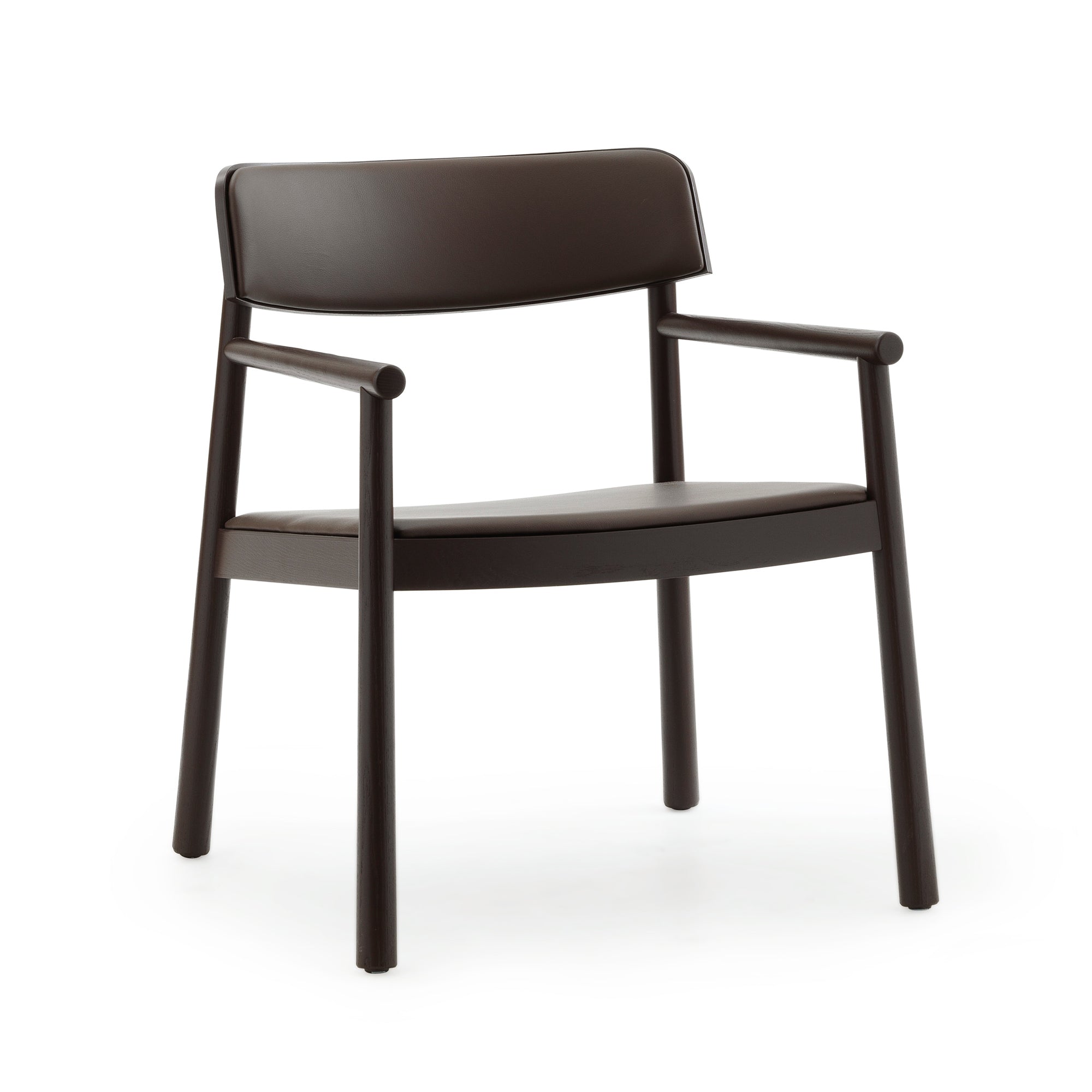 Normann Copenhagen - Timb Lounge Armlehnstuhl | Ultra Leder chocolate (41589) / braun