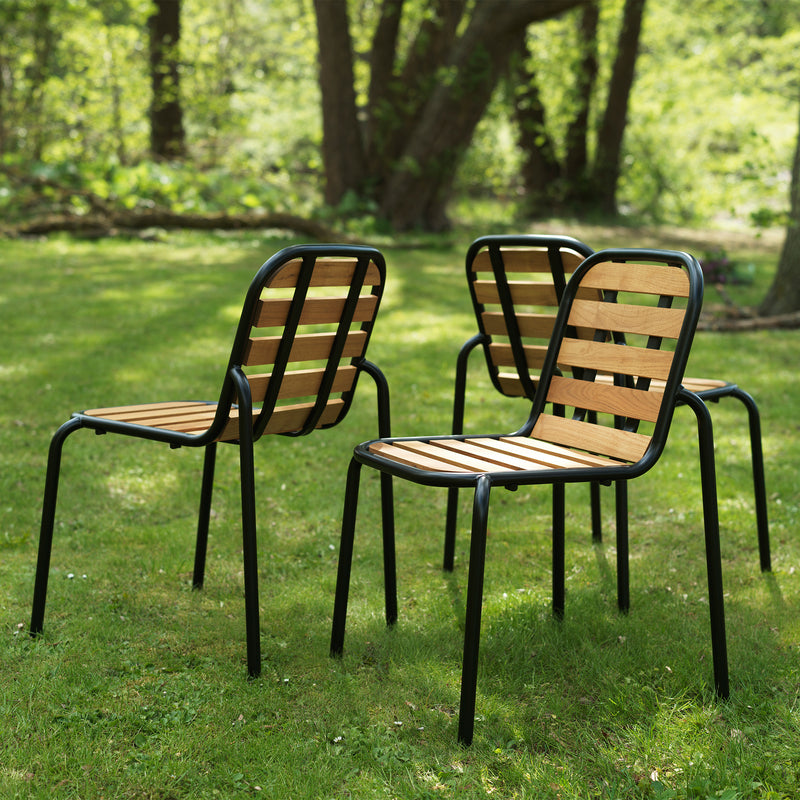 Normann Copenhagen - Vig Outdoor Stuhl | Robinie natur / schwarz