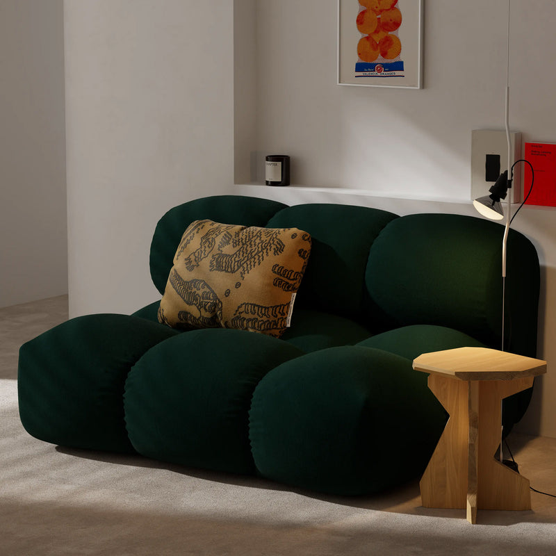 OUT Objekte unserer Tage - Sander Sofa Loveseat | Chivasso Hug Me 032 (moosgrün)