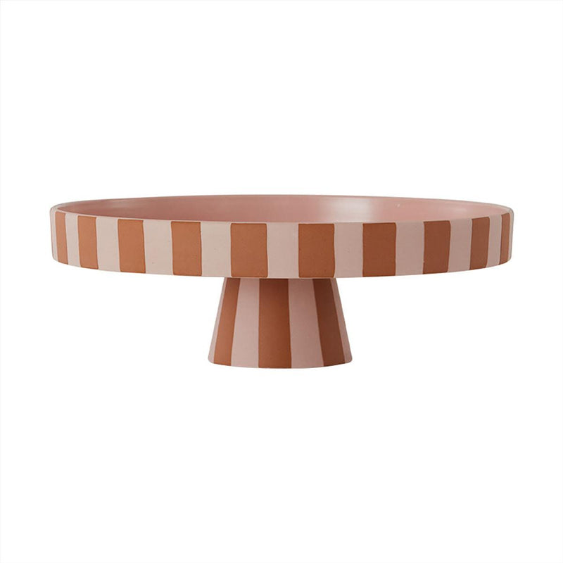 OYOY - Toppu Tablett | Ø 27 x H 9 cm / rosa/karamell