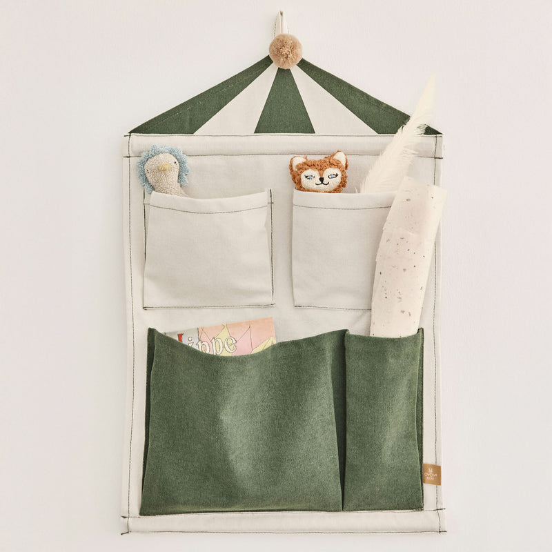 OYOY Mini - Circus Wandaufbewahrung | clay/green