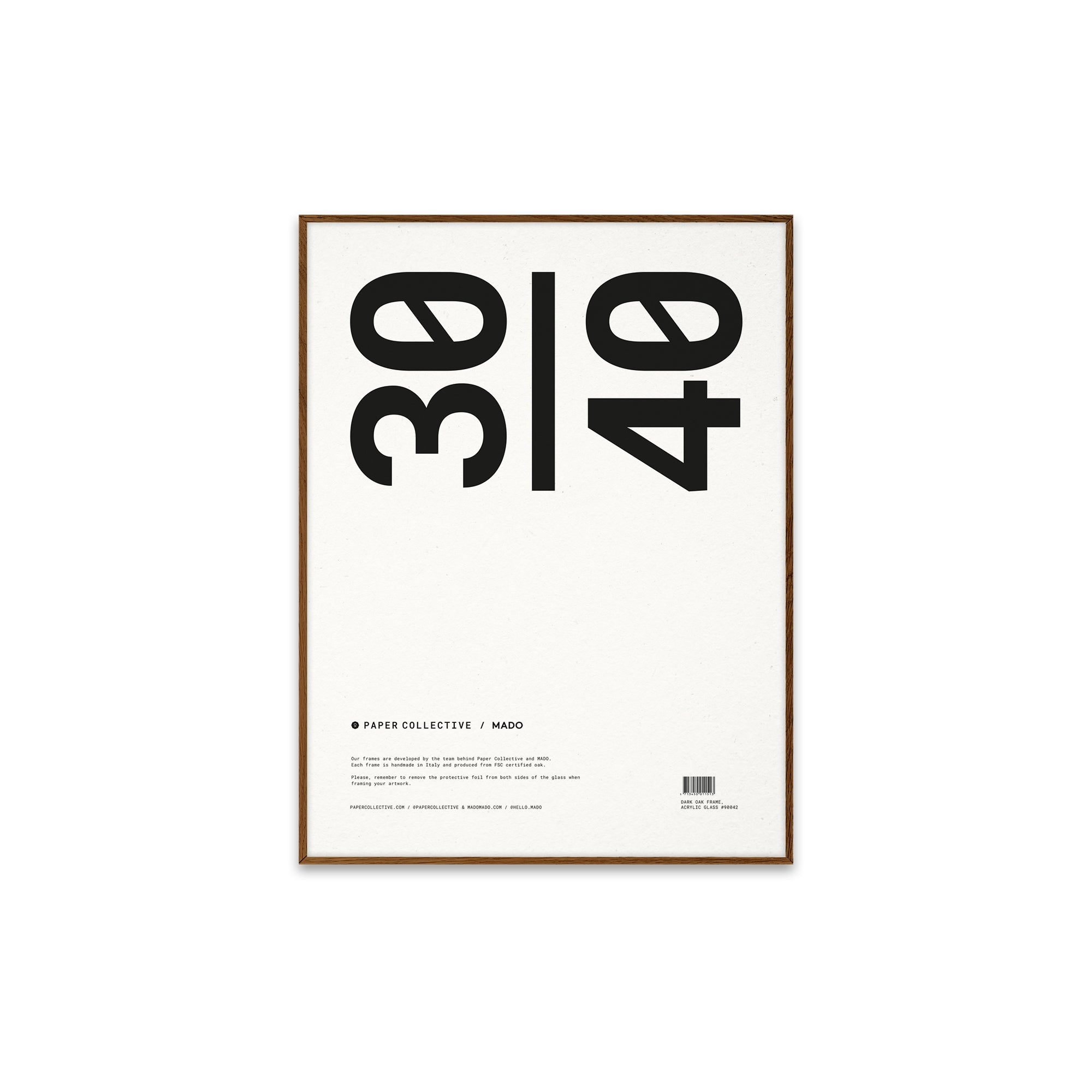 Paper Collective - Bilderrahmen | Eiche / 30 x 40 cm / dunkel