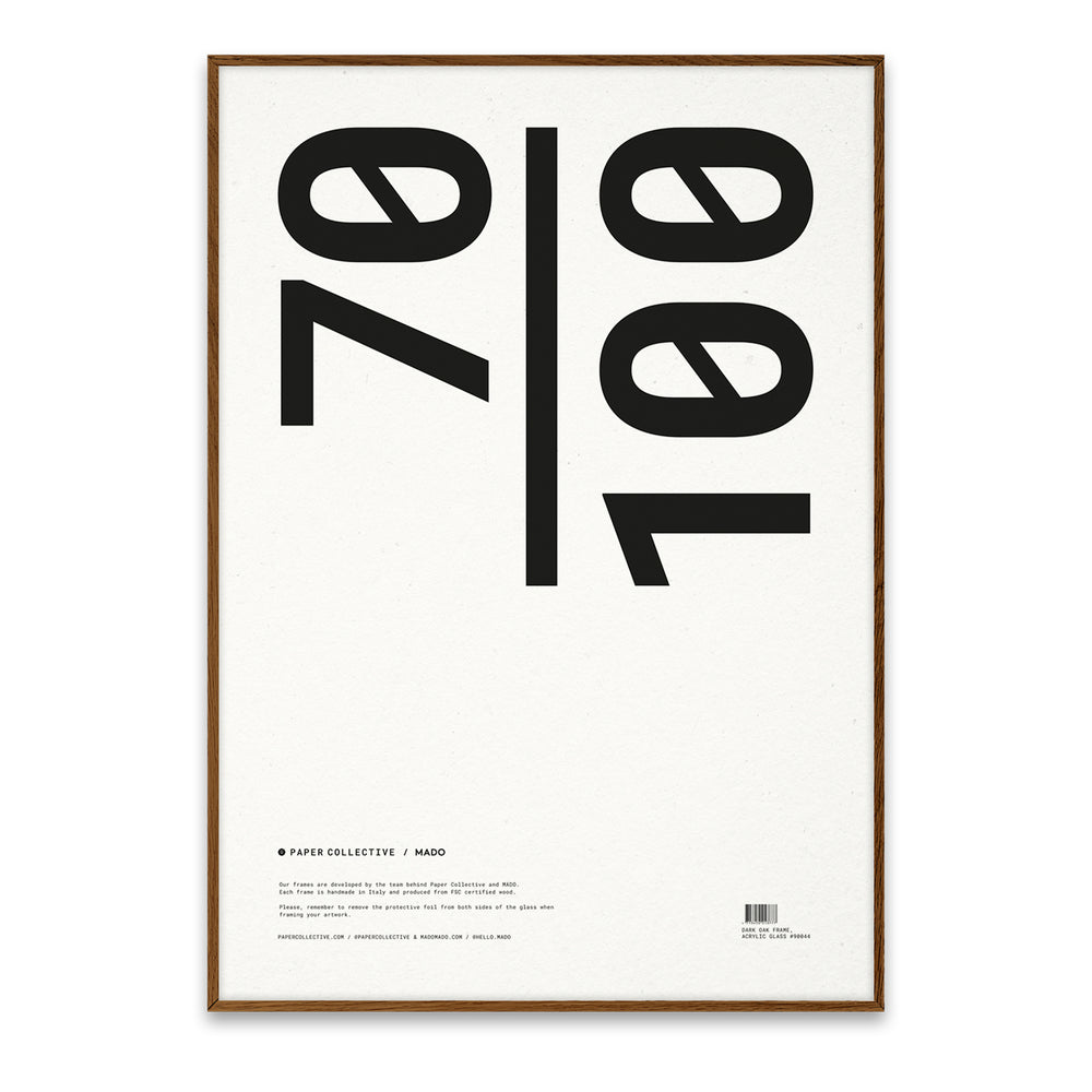 Paper Collective - Bilderrahmen | Eiche / 70 x 100 cm / dunkel