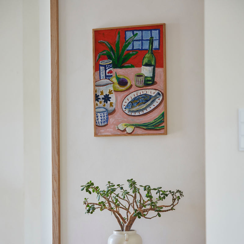 Paper Collective - Composition with Fish Poster